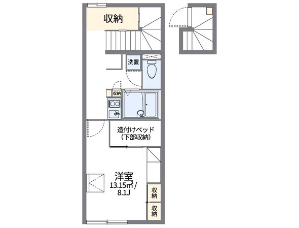 レオパレス西坂戸の物件間取画像